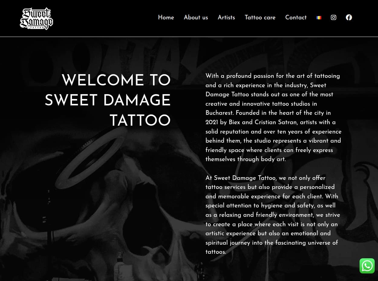 Sweet Damage Tattoo logo image